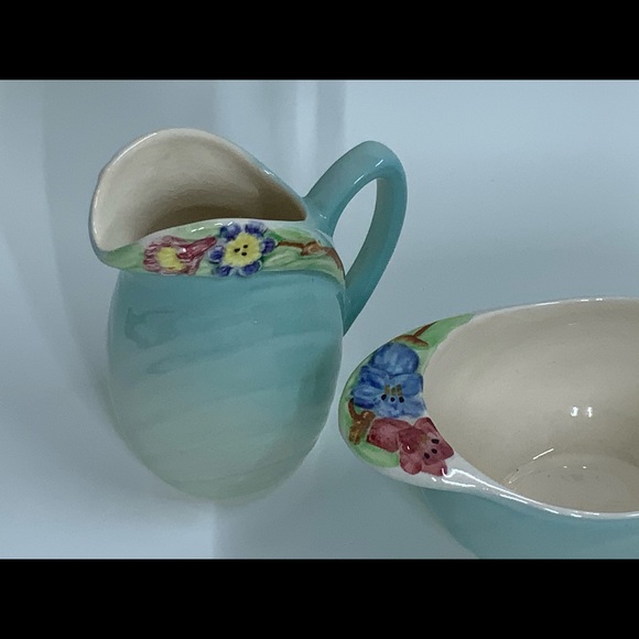 Vintage Staffordshire Pottery Hand Painted - Picture 3 of 4